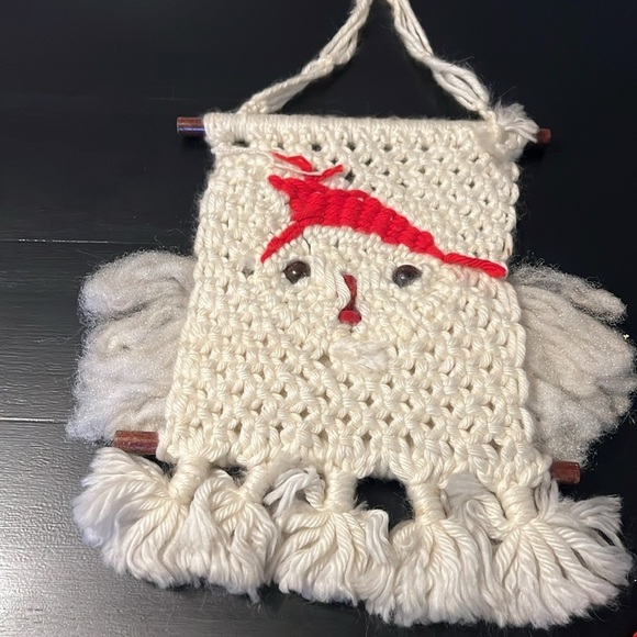 Vintage Macrame Santa - Picture 5 of 5